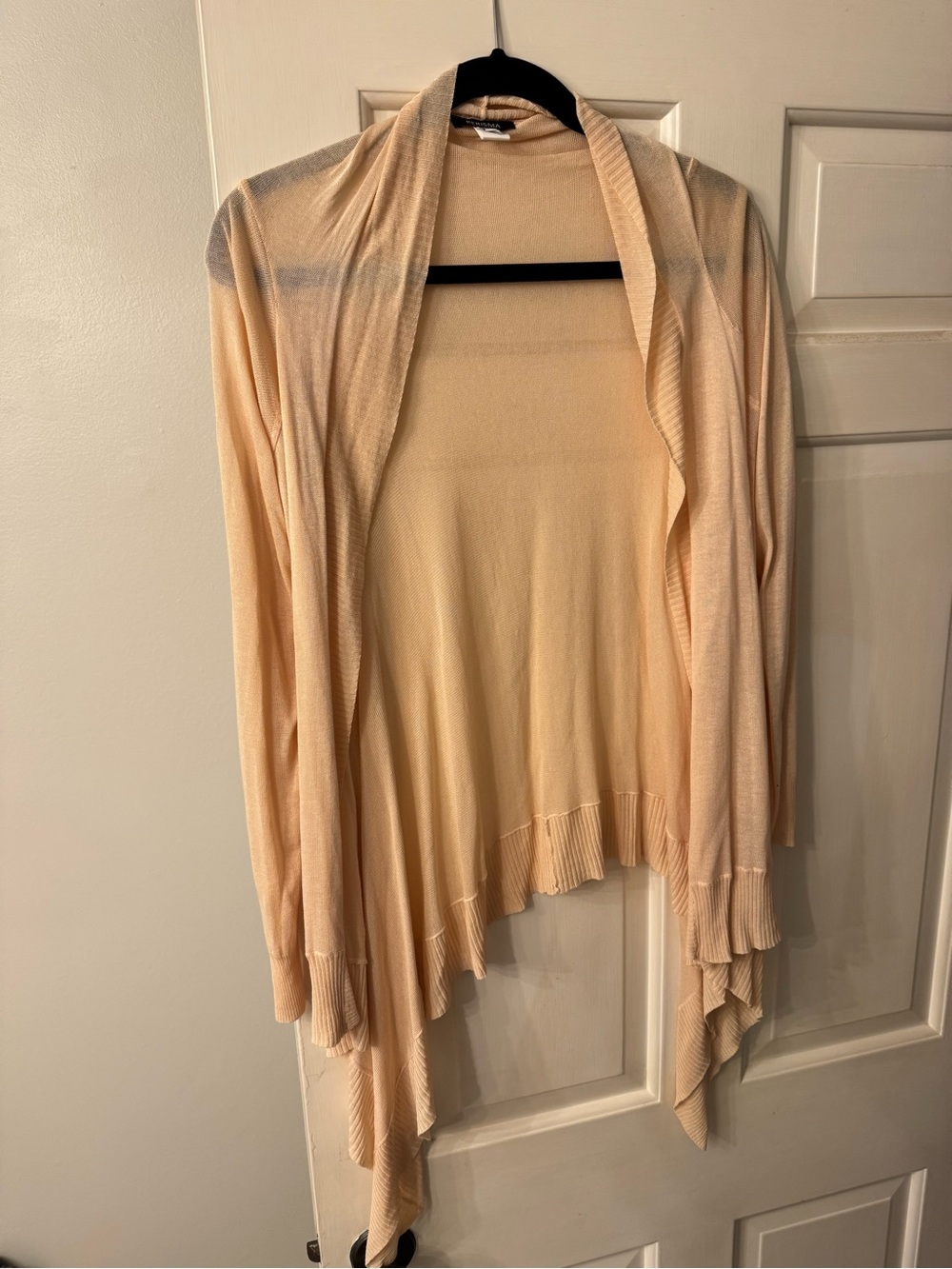 Kerisma Peach Draped Open-Front Women's Cardigan